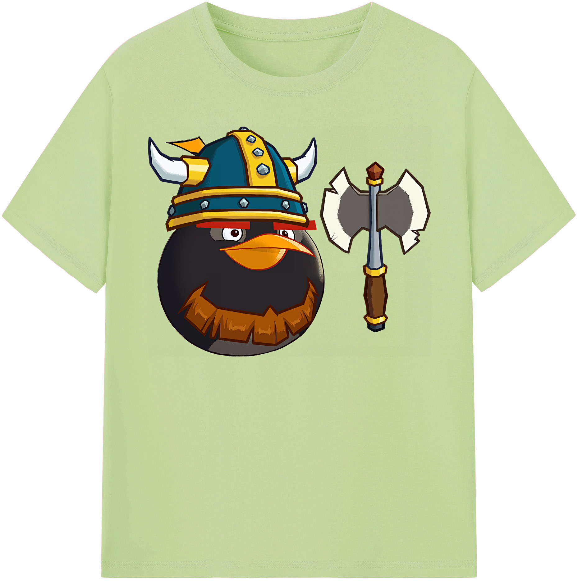 （画像用） Angry Birds アングリーバード 綿100％半袖Tシャツ（フロントプリント）